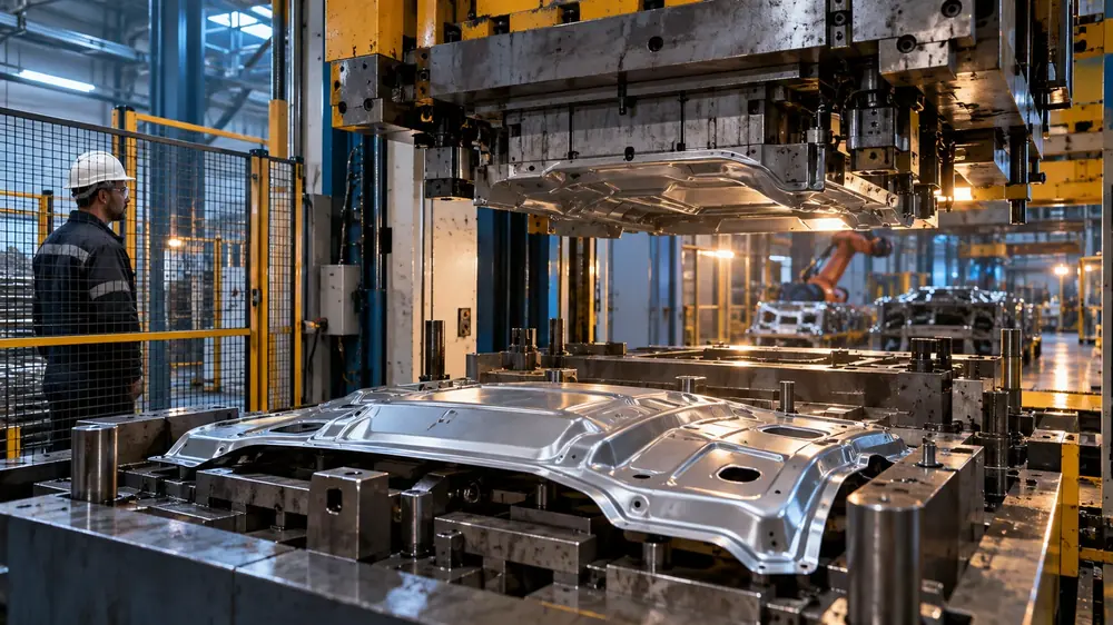 Tryout part coming off the press